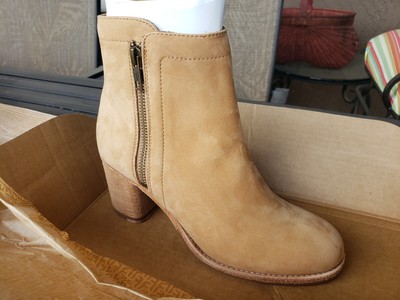 frye addie double zip cognac