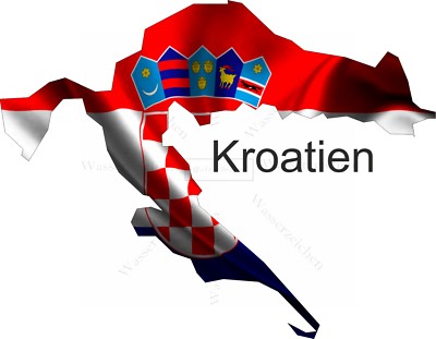 Autoaufkleber Kroatien Flagge – Ca. 8,5x6 Cm, Digital Gedruckt, UV-beständig, Konturengeschnitten, Für Innen & Außen