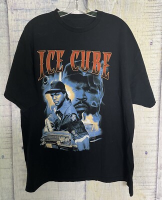 Ice Cube Mens Graphic Tshirt Sz XL Black Short Sleeves | eBay