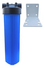 20" x 4.5" Big Blue Water Filter Housing For Whole House - 1" Outlet/Inlet