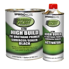 Super Fill High Build 2K Urethane Primer BLACK Gallon Kit, SS-2790B/SS-2790A