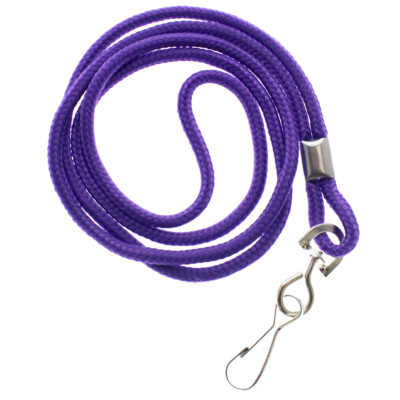 10 Premium Round ID Badge Neck Lanyards for Card Holders & Name Tags -J Hook 36''