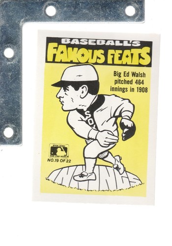 1986 Fleer Baseball's Famous Feats/w Sticker INSERT Pick From List Up To 35%OFF - Picture 71 of 84