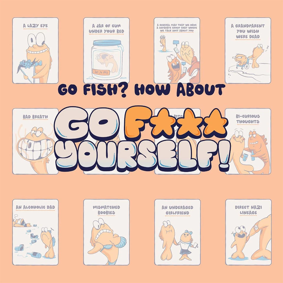 Tarjeta hilarante Go F**k Yourself The Adult Go Fish GaGN You've Always Wanted Foto 3 de 4