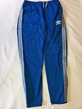 New Umbro Blue Sports Warmup Training Pants Boys Medium