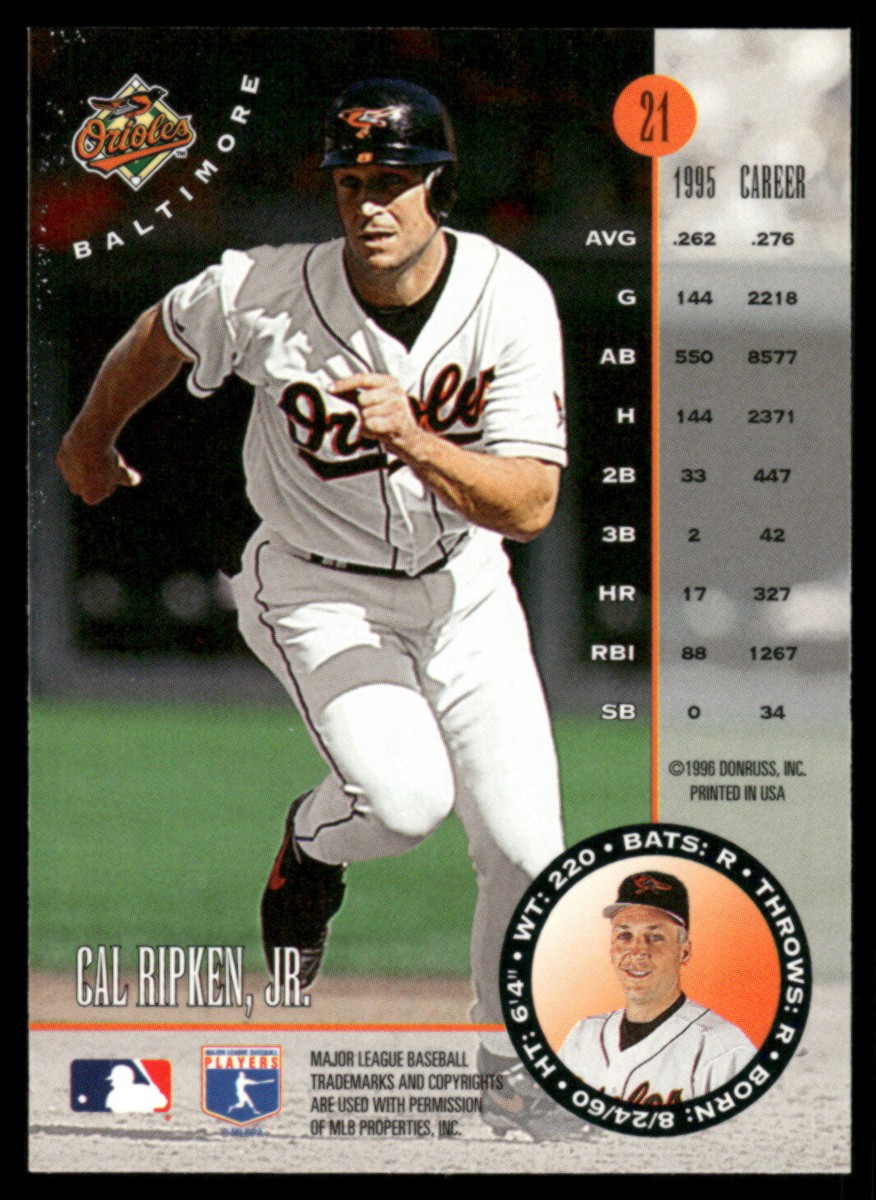 1996 Leaf #21 Cal Ripken Jr. | eBay