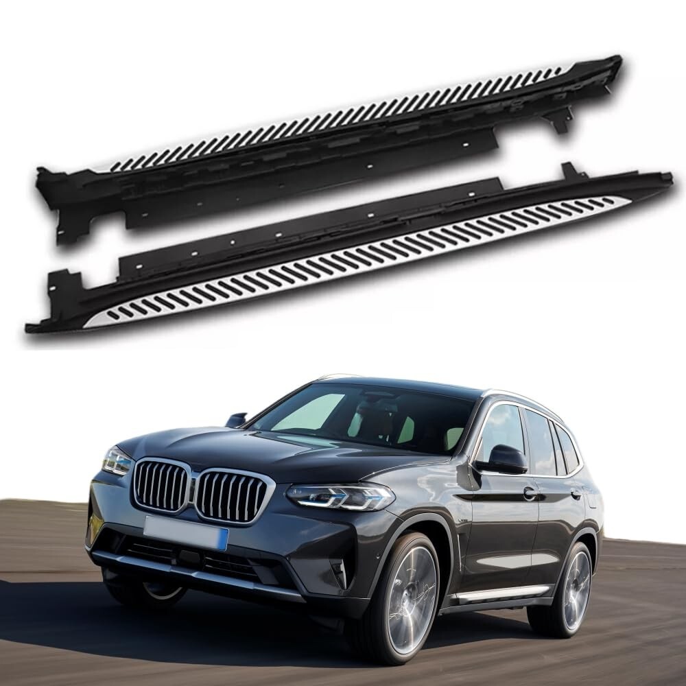 2Pc Running Board fit for BMW X3 G01 2018- 2024 Side Step Nerf Bar