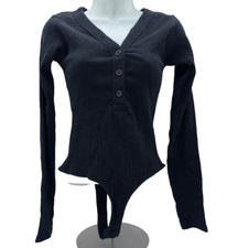  59 Steve Madden Women's Body Suit - Black - Medium - New With Tag