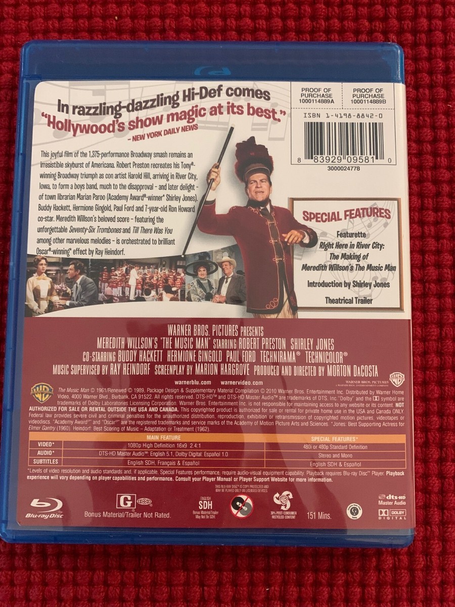 The Music Man, DVD Breitbild, Untertitel, NTSC, Puppe