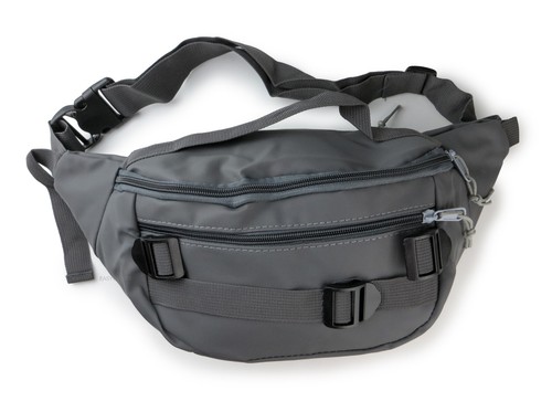 Large Waterproof Leather Waist Bag Fanny Pack Men Hip Belt Bum Chest Sling Bag - Picture 8 of 9