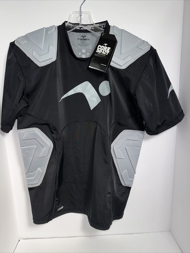 T-shirt Manches Courtes Tesh Sport Football Core Impact - Blanc/noir, Référence FY106012-WB, Neuf