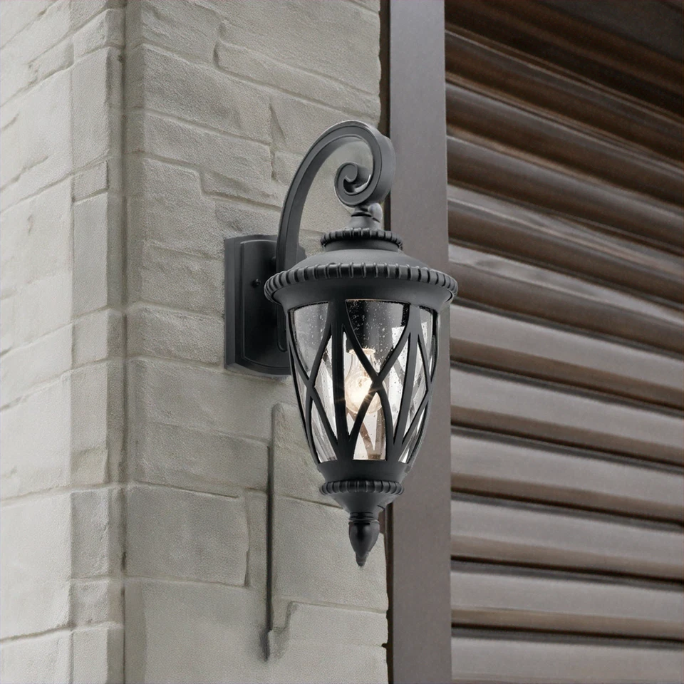 Kichler 49848BKT - Lámpara de pared exterior Admirals Cove 1 luz - negra texturizada Foto 2 de 4