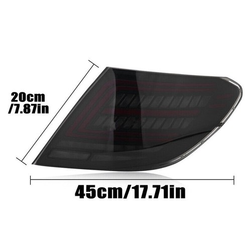 Pair For Mercedes W204 C250 C300 2007-2014 Smoked LED Tail Light Rear Brack Lamp - Picture 5 of 12