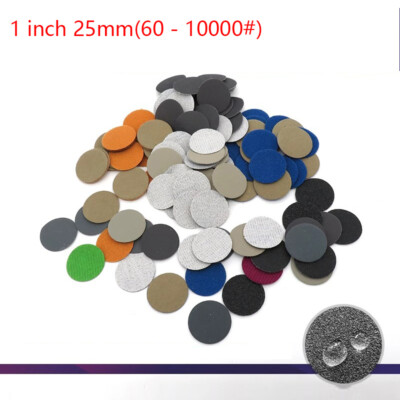 1 inch 25mm Wet and Dry Sanding Discs 60 - 10000 Grit Hook & Loop Sandpaper Pads