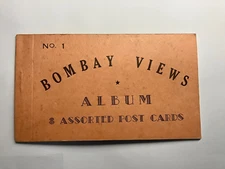 MR ALE Bombay India Postcard Album 8 Views Mumbai Indian Asia Asian Taj Mahal 41