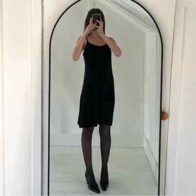 Jersey Knit Mini Slip Dress Black Size M | eBay Jersey Knit Mini Slip Dress Black Size M | eBay