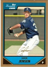 Aaron Jensen 2007 Bowman Prospects Gold