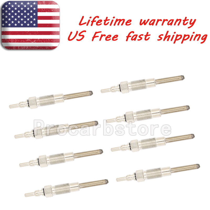 8X Glow Plug For 1988-1994 Ford IDI 7.3L E7TZ12A342A 0250202254 5614220 DRX00084