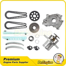 Timing Chain Kit Oil Pump w/Thermostat Fit 09-14 Ford E-150 E-250 4.6L SOHC