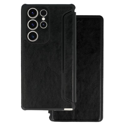 FÜR SAMSUNG GALAXY A53 5G - RAZOR LederOptik Hülle Handy Case Tasche SCHWARZ