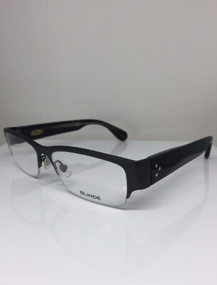 New Blinde Goin, Goin, Gone Eyeglasses C. mgm Dark Grey Gunmetal 56mm Japan