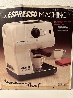 NEW NOS Vtg Moulinex Regal LA Espresso Machine Model V734 - Made