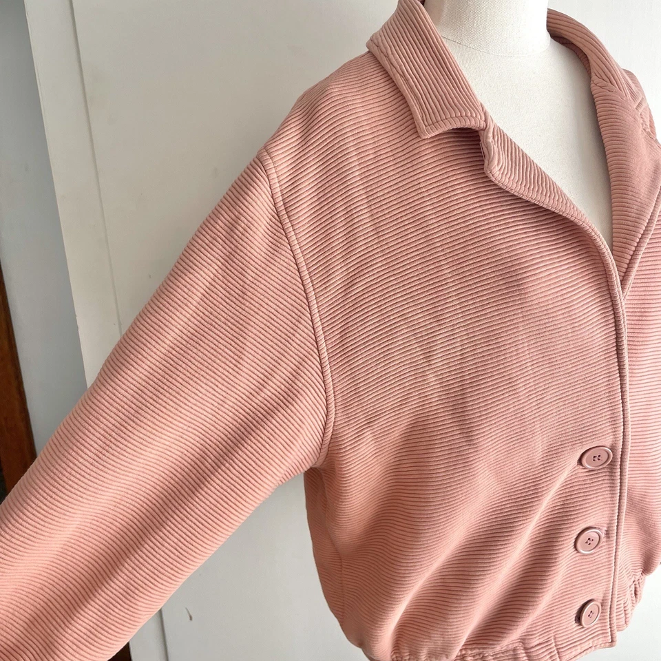 Original American Apparel Pink Lightweight Jacket Dusty Pink Cotton One Size - Image 4 of 4