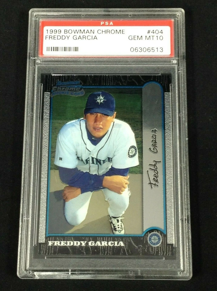 1999 Bowman Chrome Freddy Garcia #404 PSA 10 RC & Willi Mo Pena Rookie 401 PSA 9 - Image 2 of 4