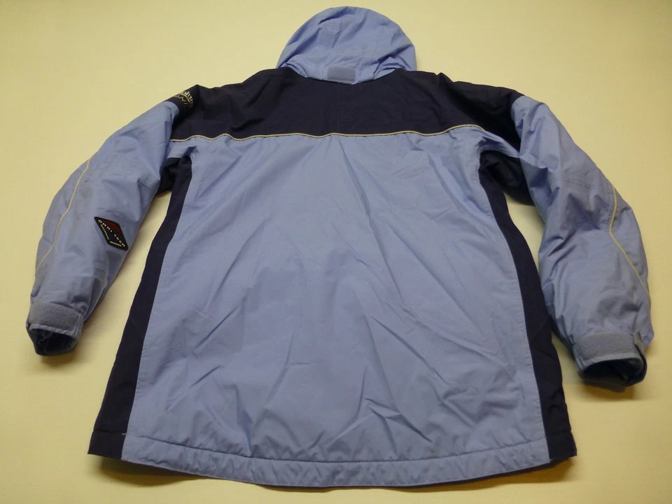 Abrigo Columbia Niñas Talla 14/16 Azul Forrado Polar Capucha Oculta Buen Estado Foto 3 de 4