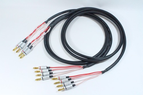 Canare 4S8 BiWire Speaker Cable | 1 Pair | 2 to 4 Banana | 6 Ft | From Japan - Picture 3 of 3