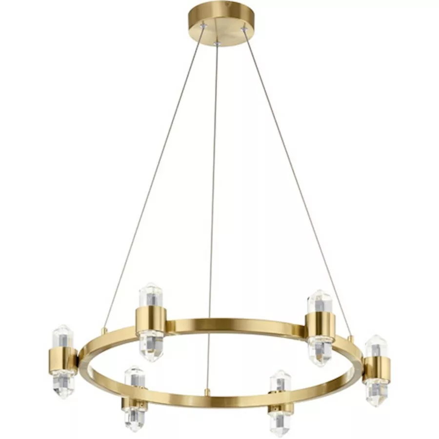 Elan Arabella 12 Light Chandelier Pendant LED Champagne Gold 84066CG
