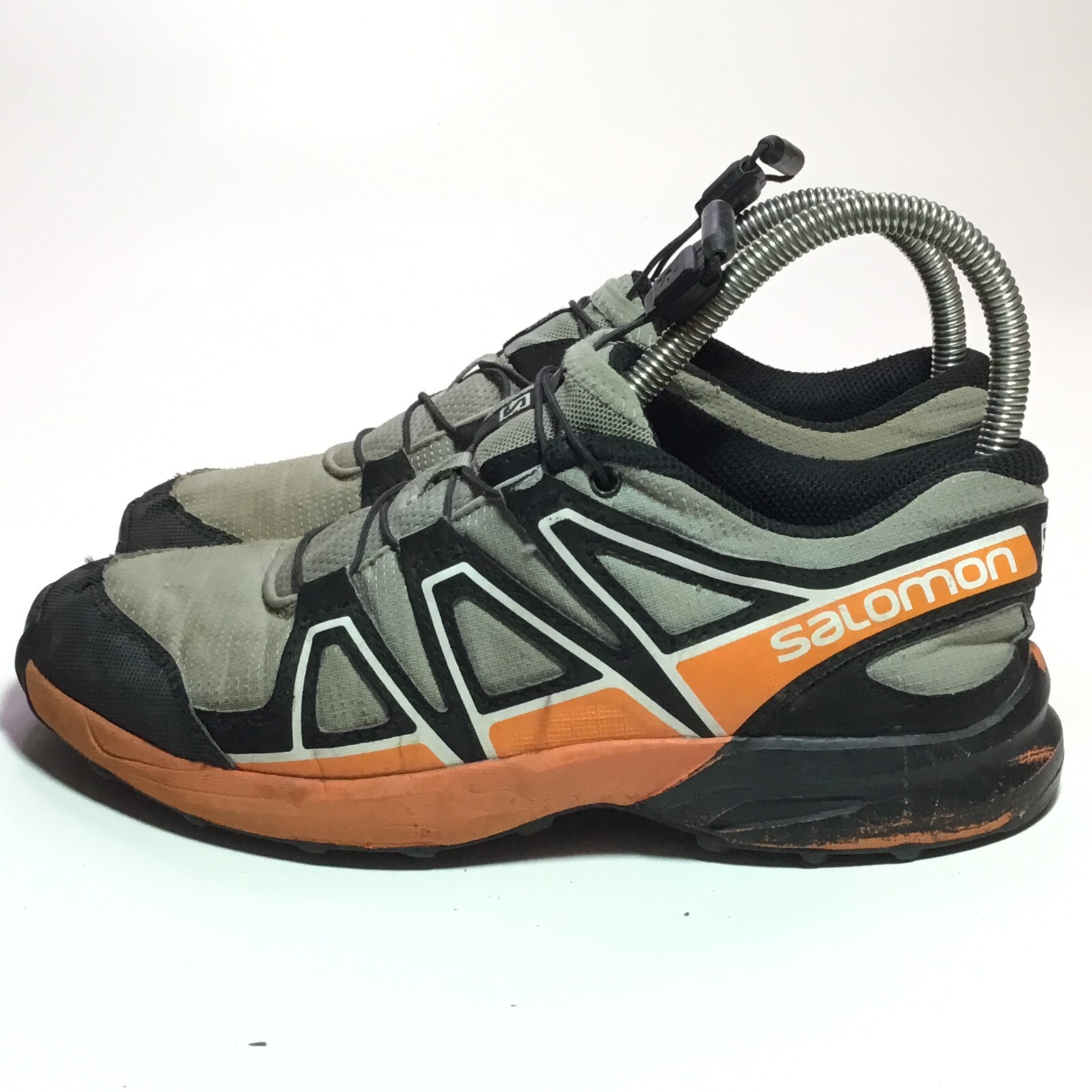 Scarpe da corsa Salomon Speed Cross Trail da donna taglia 4 pizzo rapido grigio arancione