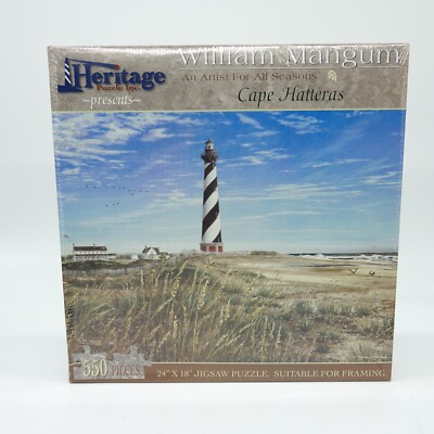 Heritage Puzzle Inc. Cape Hatteras Jigsaw Puzzle 550 Pieces Sealed 24x18 Sealed