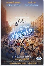 "In the Heights" Cast AUTOGRAPHS Signed 8x12 Photo - Anthony Ramos +3 ACOA