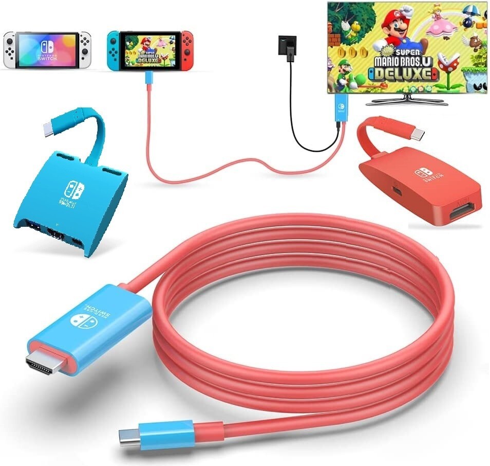 Nintendo Switch Dock USB-C Hub Adapter 4K HDMI Docking Station Portable TV  AUS