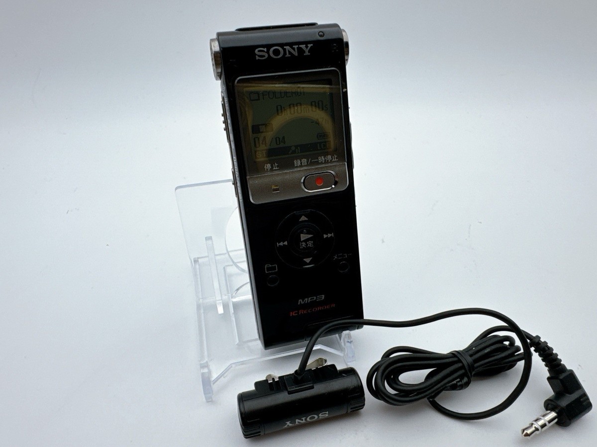 Sony ICD-UX300F IC Recorder Voice Recorder Black USB Mic Battery