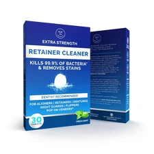 Retainer Cleaner Tablets 1-Month Supply for Ultrasonic 