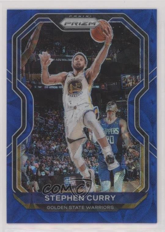 2020-21 Panini Prizm Choice Blue Prizm 43/49 Stephen Curry #159 7y2