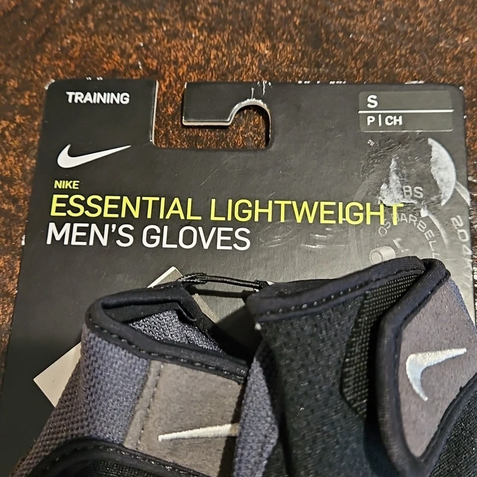 耐克男式健身房元素训练手套 S 码小号-黑色/灰色 — 第 3/4 张图片