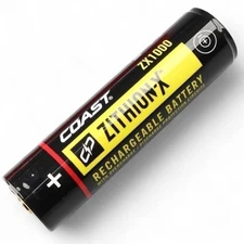 Coast ZX1010 ZITHION-X Rechargeable Li-Ion Battery USB Port for LED Flashlights