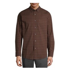 NWT George Men's XL Long Sleeve Stretch Poplin Button-Down Shirt Casual Comfort