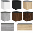 Sitzbank Sitzhocker Sitzwürfel Fußbank Truhen Bank mit Stauraum Holzwerkstoff