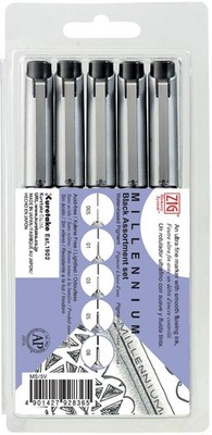 Kuretake Zig Memory System Millennium Marker 1 Count (Pack of 1), Black