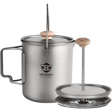 Camping French Press,Kaffeekocher,Titan,750ml...