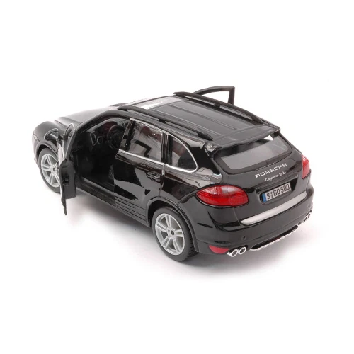 PORSCHE CAYENNE TURBO 2010 BLACK 1:24 Burago Auto Stradali Modellino Nuovo - Immagine 2 di 3