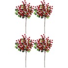 2 Pack Künstliche Beerenzweige Heimdekoration Weihnachtsdekorationen