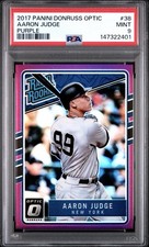 2017 Donruss Optic Aaron Judge Rated Rookie Purple Prizm #38 PSA 9 RC Yankees