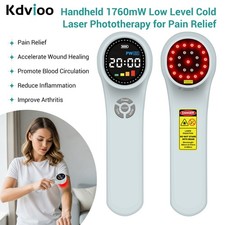 1760mW Red Infrared Cold Laser Therapy Device for Deep Tissue Healing Human Pet