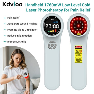 #ad 1760mW Red Infrared Cold Laser Therapy Device for Deep Tissue Healing Human Pet $260.00