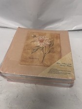 2 Pink Photo Ablums VTG flower design 4x6" picture sleeves, 100page each ablum